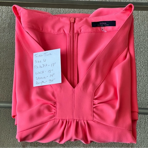 Trina Turk Coral Mini Dress - Picture 14 of 14